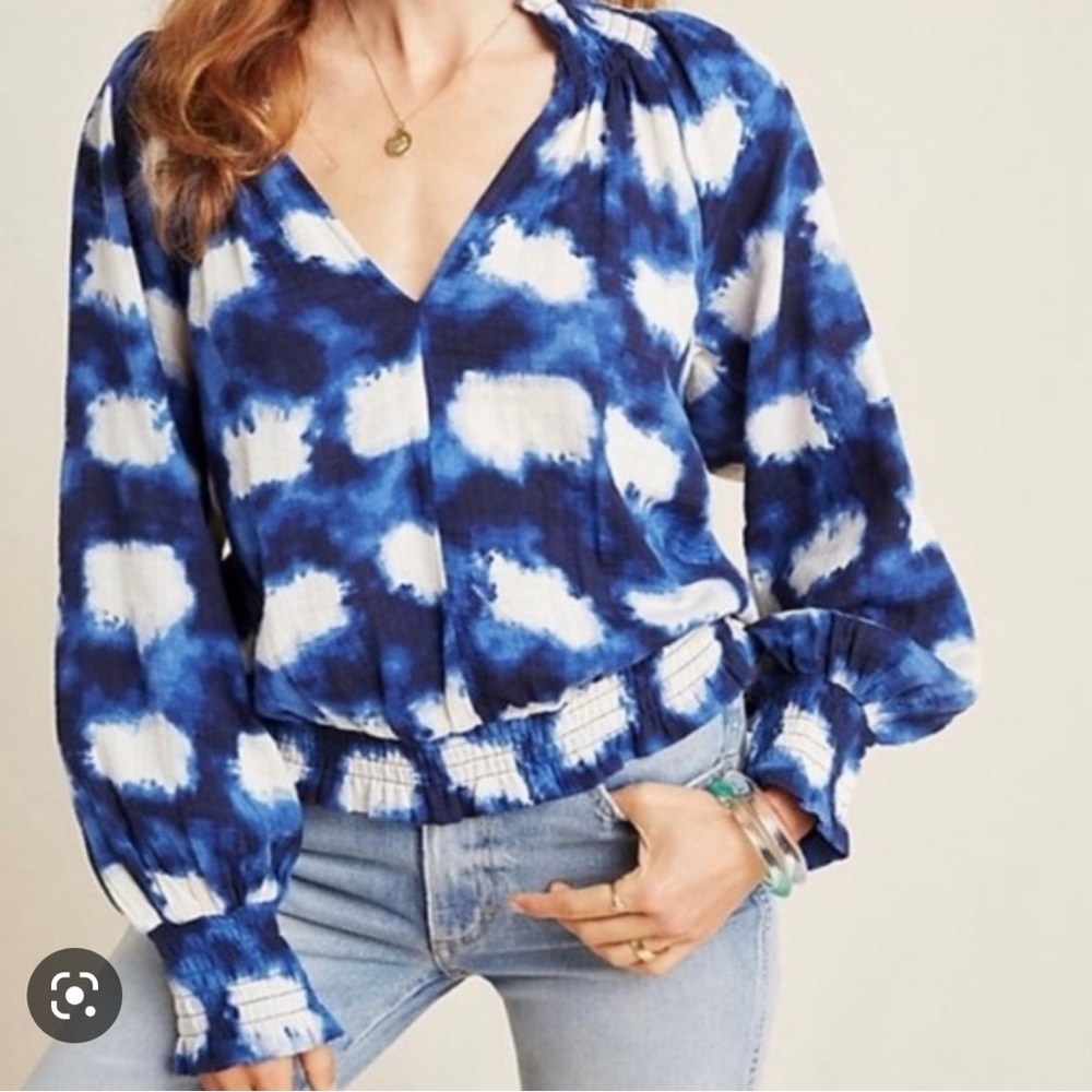 Porridge clothing by Anthropologie, size large boho style top.